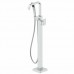 Jacuzzi NW5582 Freestanding Tub Filler with Metal Lever Handle  Built-In Diverte  Chrome - B01EKCPHFG